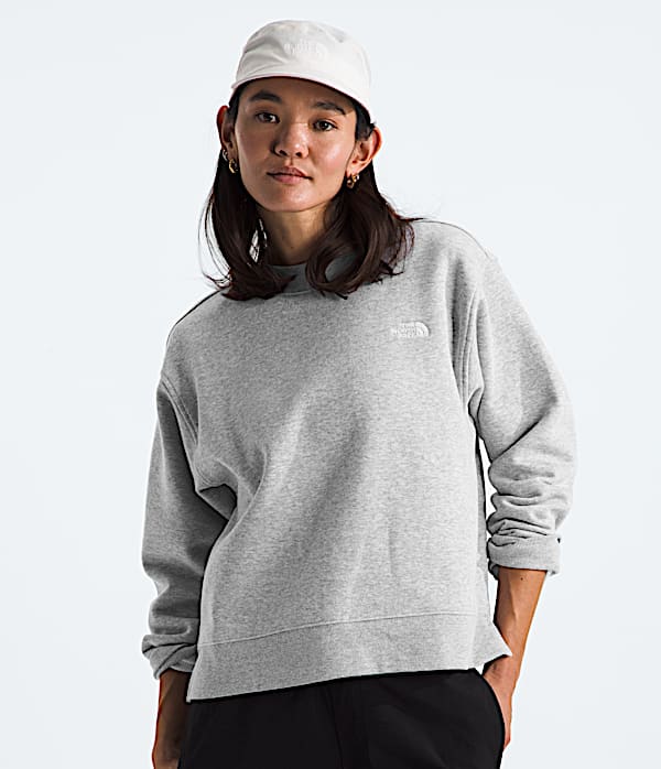 売れ筋商品|||ノースフェイス カットソー トップス レディース Women's Evolution Oversized Crewneck Fleece Sweatshirt Mystic Haze The North Face Evolution Hoodie for Women in Mystic Haze