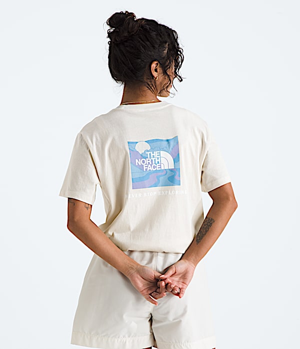 ★THE NORTH FACE★ Women's Recovery Short Sleeve T-Shirt IND Women's Evolution Floral Cloud Short-Sleeve Tee—Graphic