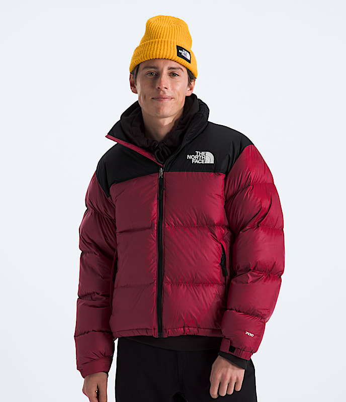 Mens 1996 Retro Nuptse Jacket TNF BeetrootTNF Black Main