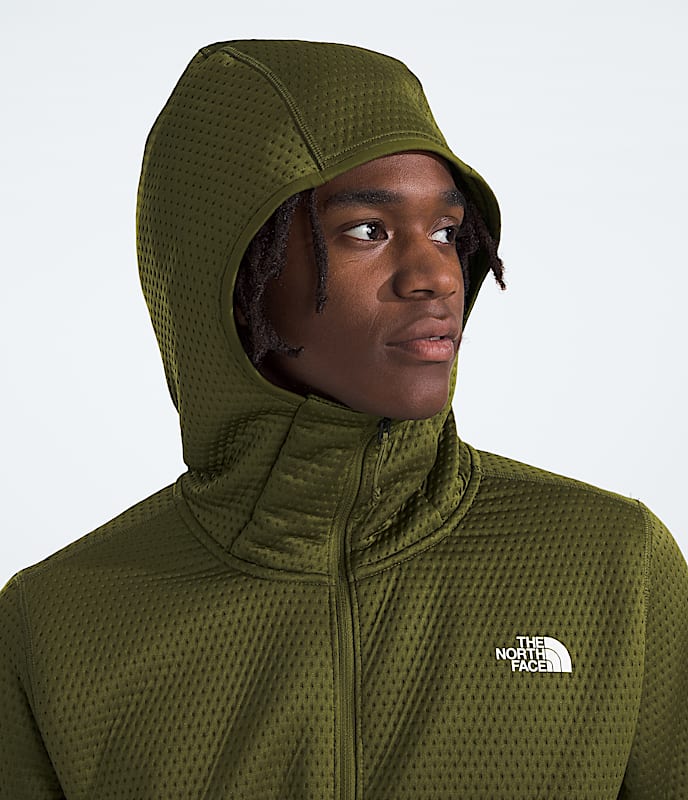 Chandail  capuche  fermeture clair intgrale DotKnit Thermal pour hommes TNF MODELHOOD2