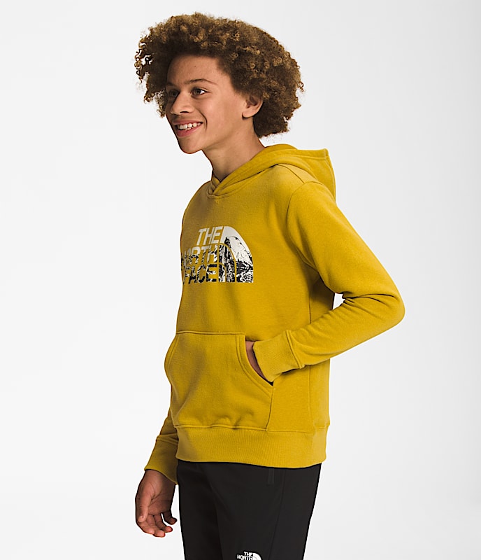 Boys Camp Fleece Pullover Hoodie TNF MODEL34