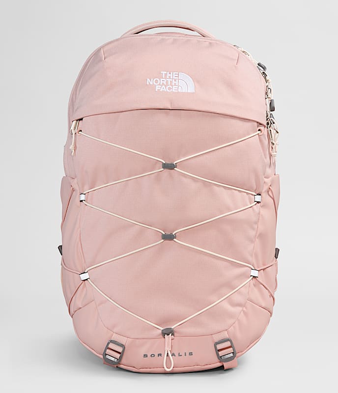 Womens Borealis Backpack TNF Pink Moss Dark HeatherGardenia White HERO