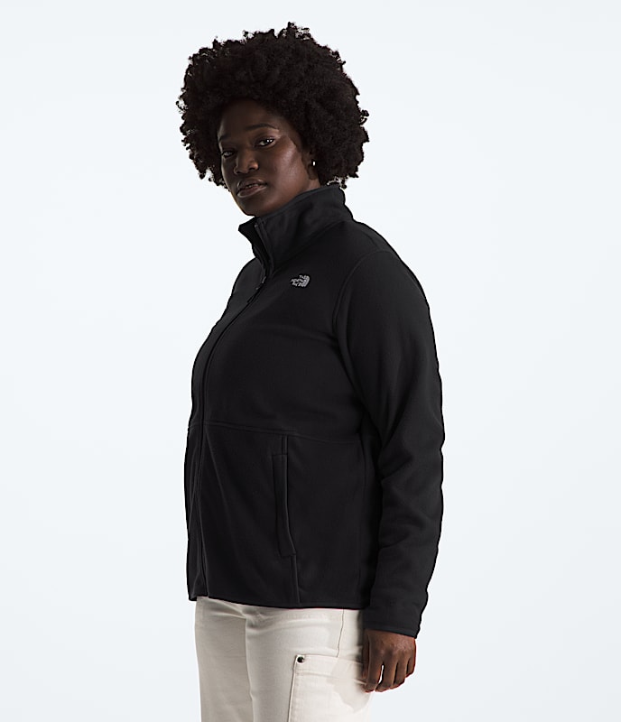 Womens Plus Glacier Fleece Jacket TNF MODEL34