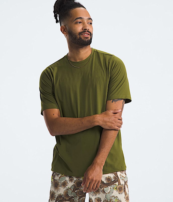 Mens Dune Sky ShortSleeve Crew TNF Main