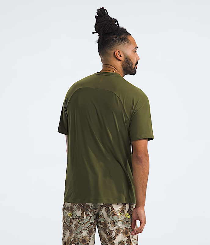 Mens Dune Sky ShortSleeve Crew TNF BACK