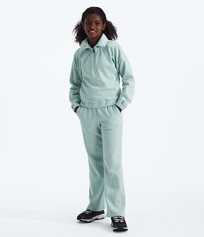 Girls’ Camp Fleece Wide Leg Pants - 2