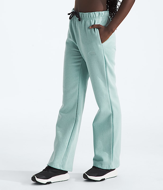 Girls Camp Fleece Wide Leg Pants TNF MODEL34