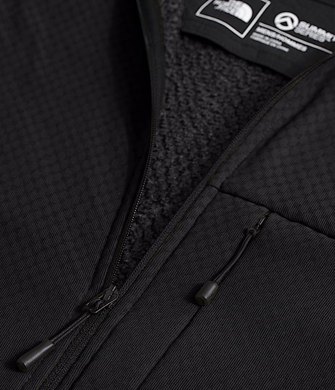 Mens Summit Series FUTUREFLEECE FullZip Hoodie TNF DETAIL3