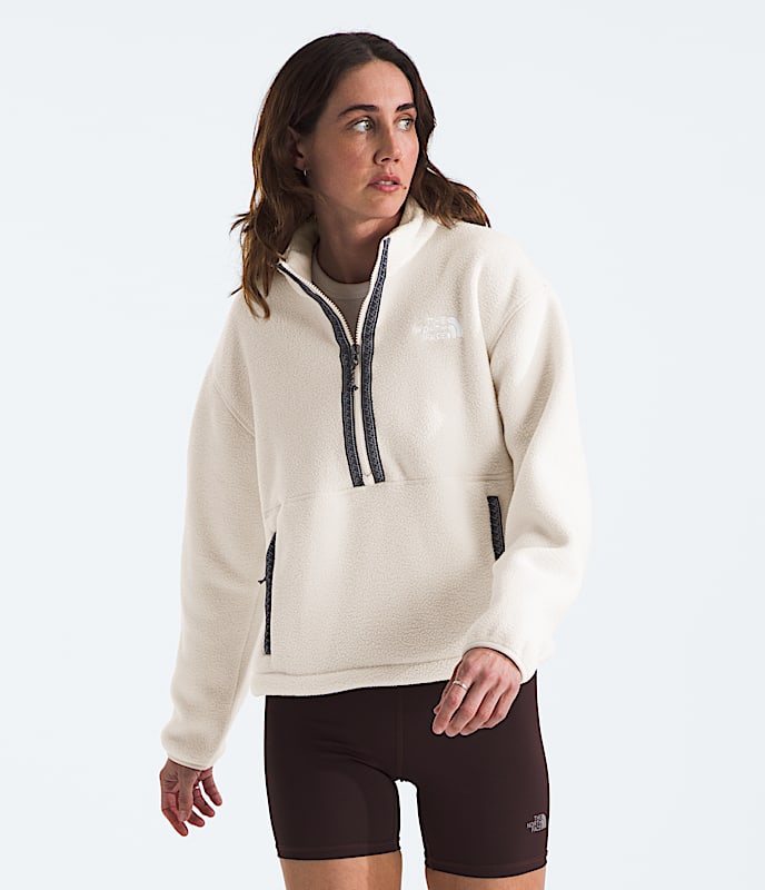 Womens TNF Fleeski Zip Pullover TNF Main
