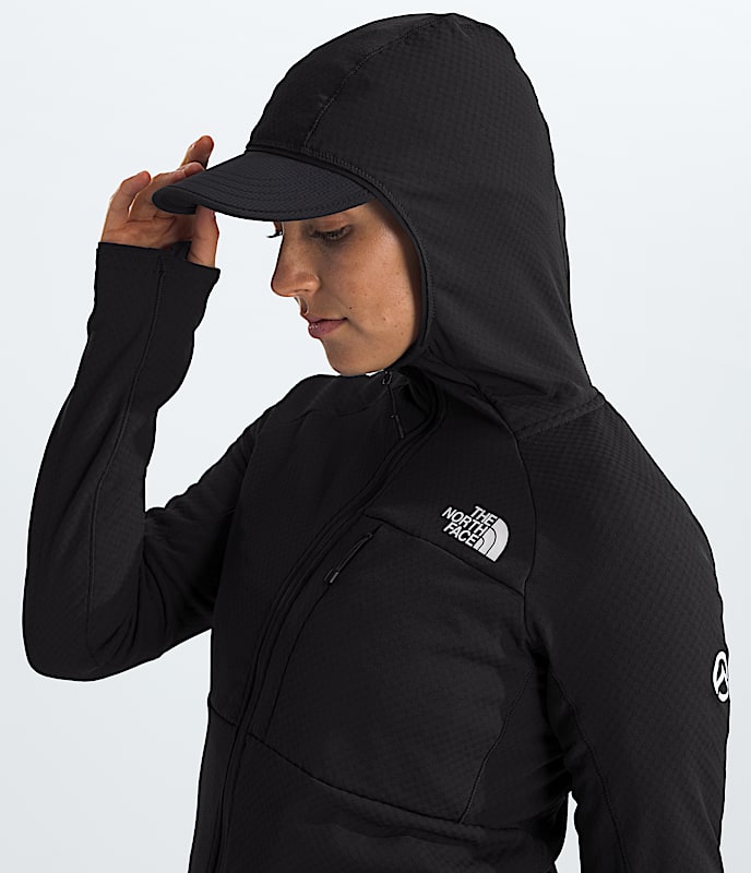 Womens Summit Series FUTUREFLEECE FullZip Hoodie TNF MODELHOOD2