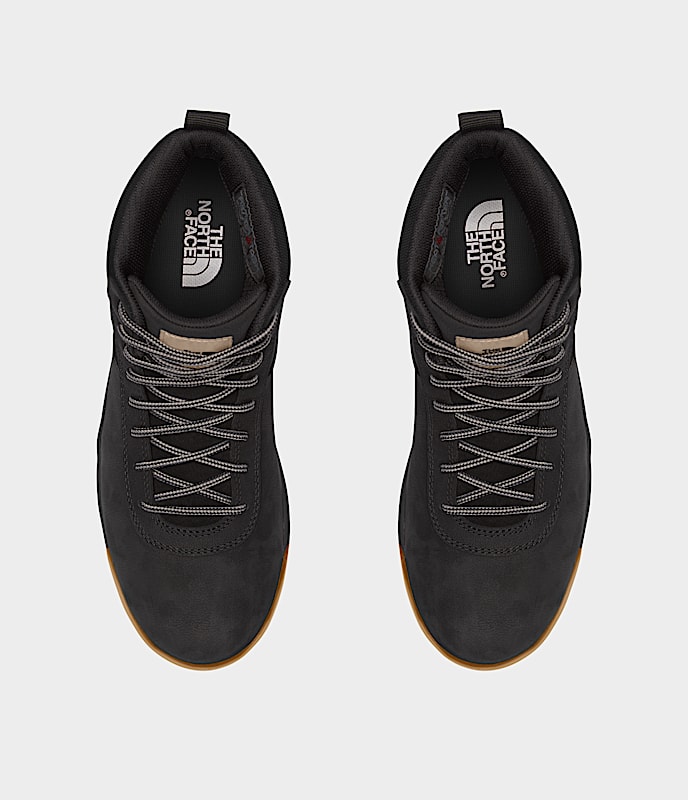 Mens Larimer Mid Waterproof Boots TNF TNF BlackVintage Khaki DETAILINSTEP