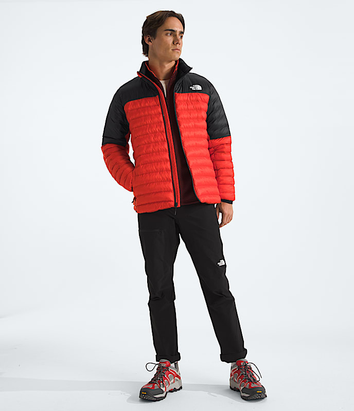 Mens Terra Peak Jacket TNF Fiery RedTNF Black ALT1