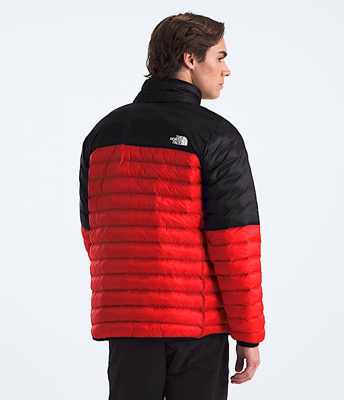 Mens Terra Peak Jacket TNF Fiery RedTNF Black BACK