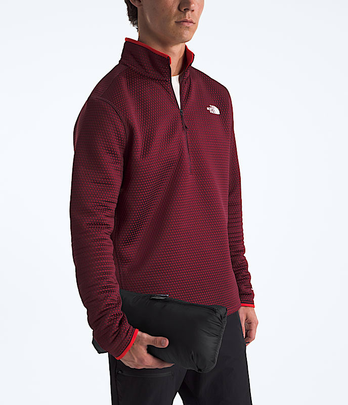 Mens Terra Peak Jacket TNF Fiery RedTNF Black MODELALT6