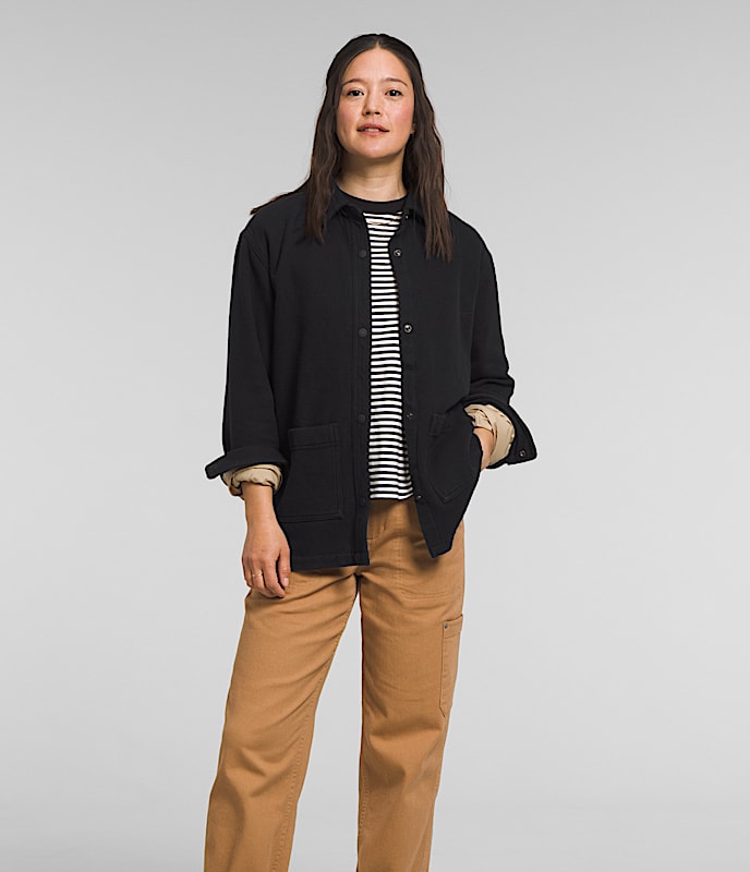 Womens Valley Twill Utility Shacket TNF Main