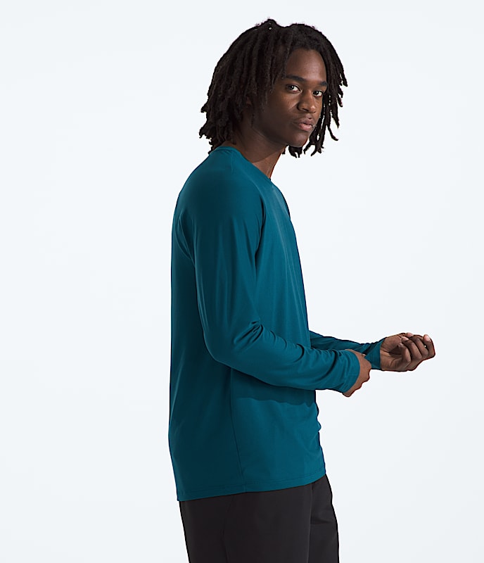 Mens Dune Sky LongSleeve Crew TNF MODEL34