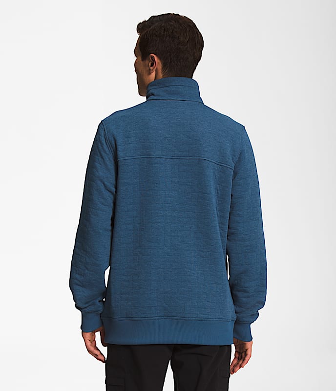 Mens Longs Peak Quilted Zip TNF BACK