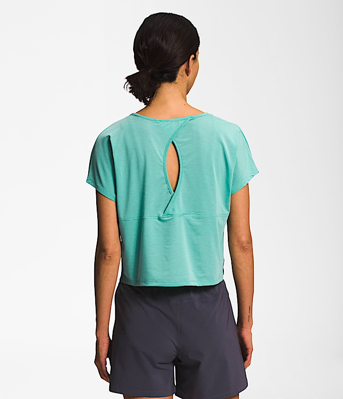 Womens Wander Crossback ShortSleeve TNF BACK