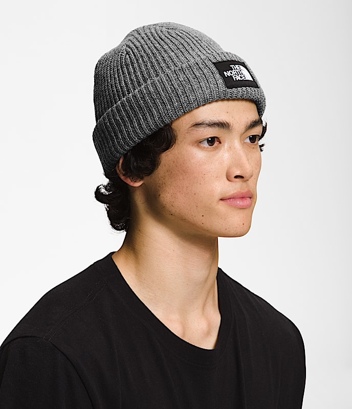 Salty Lined Beanie TNF MODELBACK