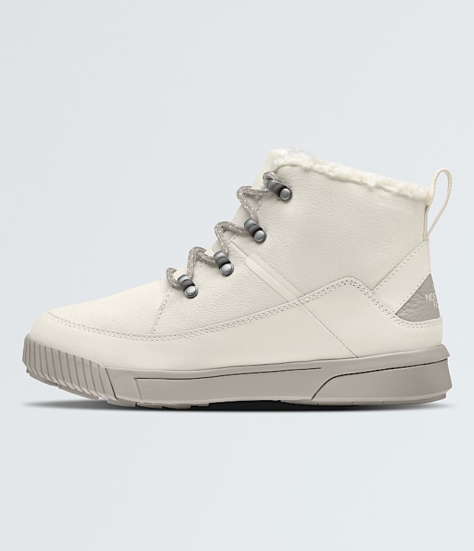 Womens Sierra Mid Lace Waterproof Boots TNF White DuneSilver Grey HERO