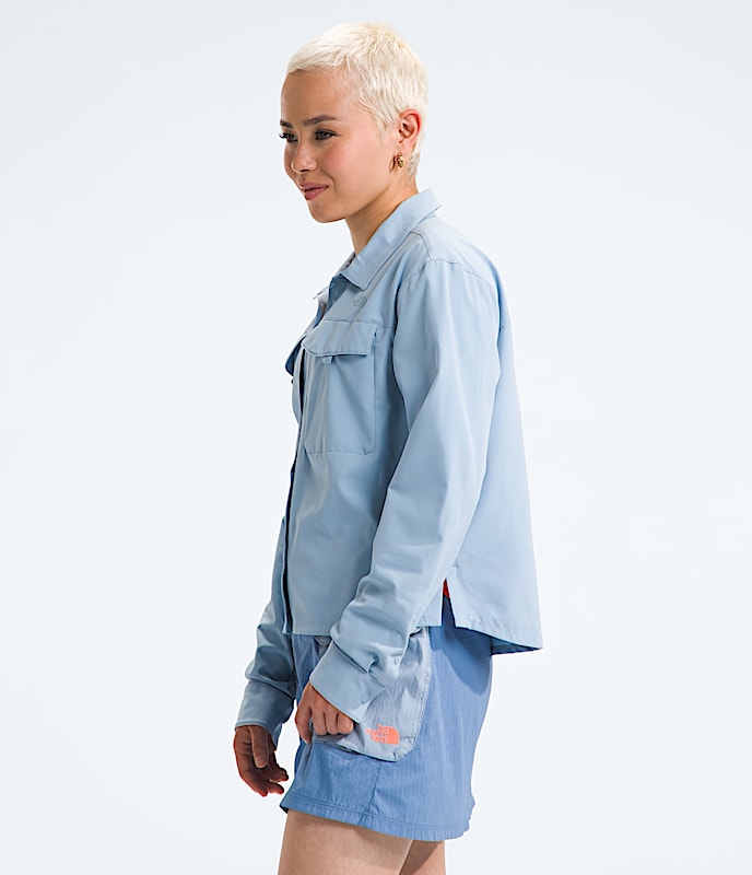 Womens First Trail UPF LongSleeve Shirt TNF MODEL34