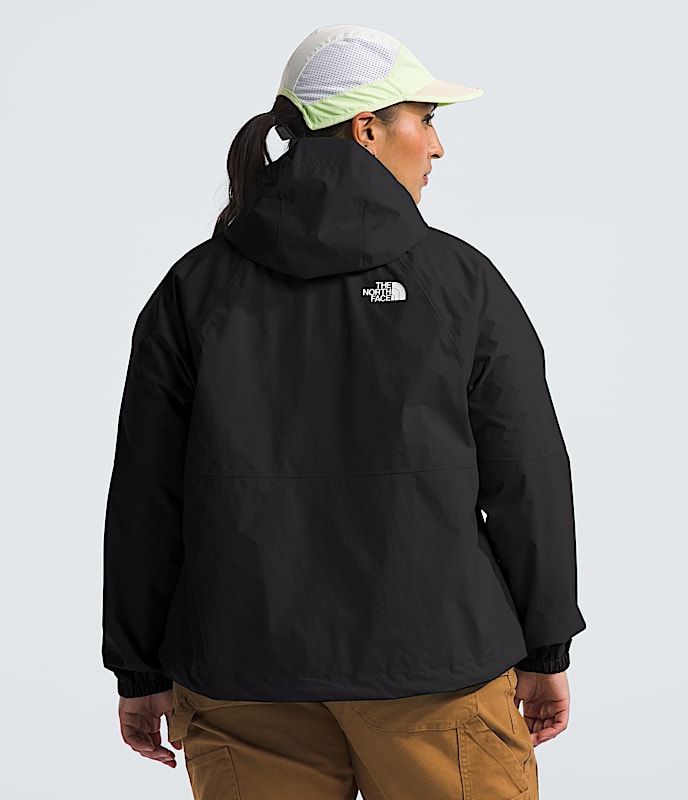 Womens Plus Antora Novelty Rain Jacket TNF BACK
