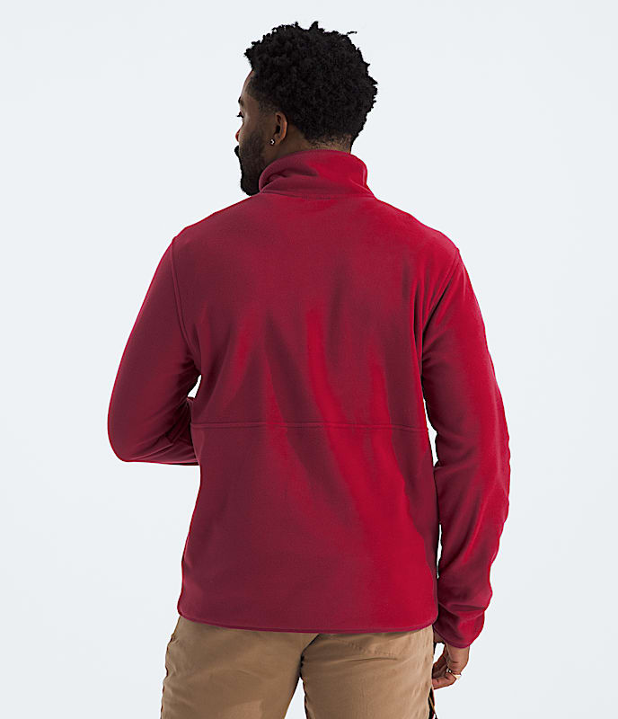 Mens Glacier Fleece Zip TNF BACK
