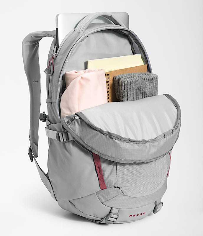 Womens Recon Backpack TNF Meld GrayWild Ginger INT