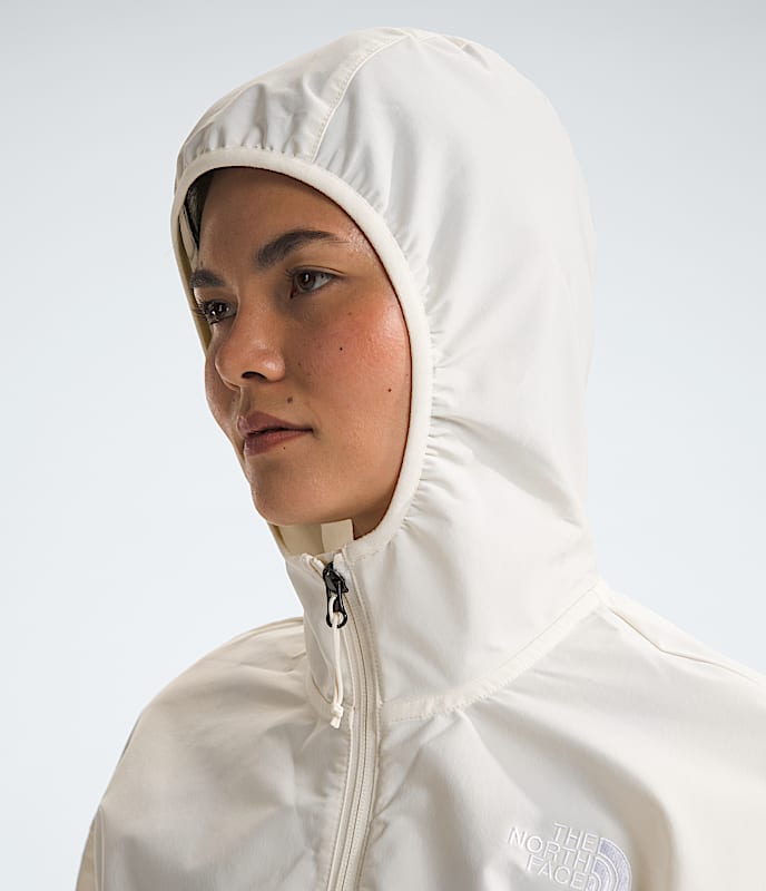 Womens TNF Easy Wind FullZip Jacket TNF MODELHOOD2