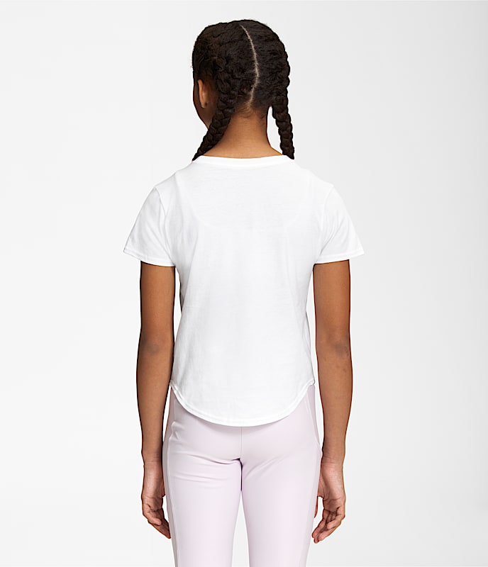 Girls ShortSleeve Graphic Tee TNF BACK