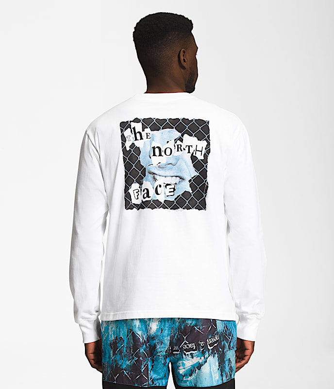Mens LongSleeve Printed Heavyweight Tee TNF Main