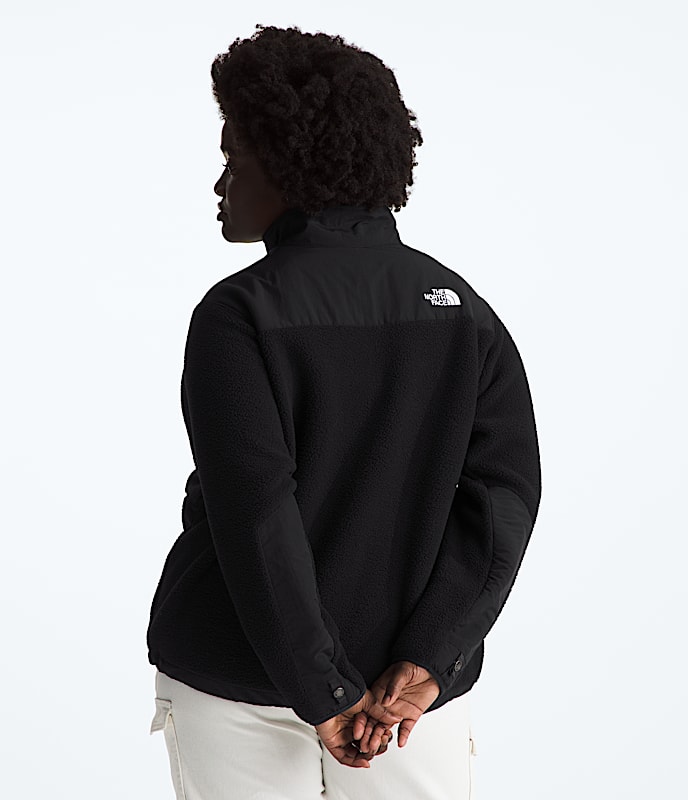 Womens Plus Retro Denali Jacket TNF BACK