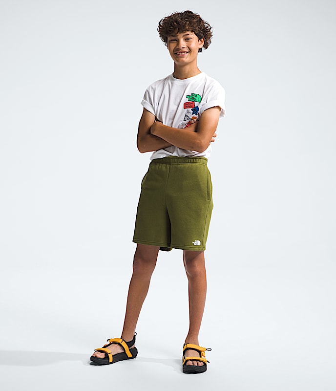Boys Camp Fleece Shorts TNF HERO2