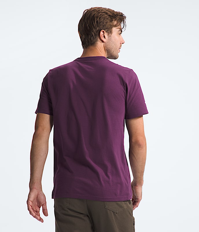 Mens ShortSleeve Mountain Tee TNF BACK