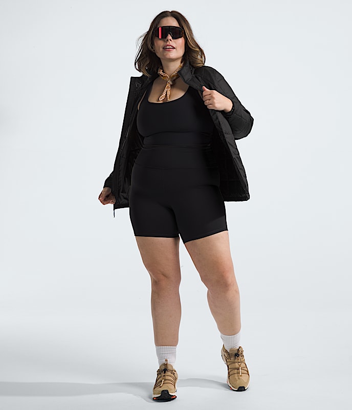 Womens Plus Dune Sky Tights Shorts TNF HERO2