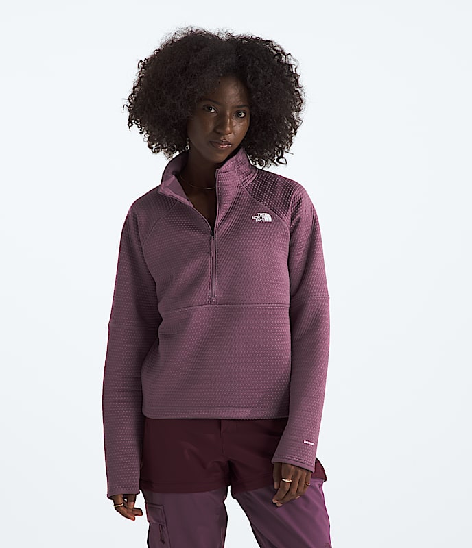 Womens DOTKNIT Thermal Zip TNF HERO