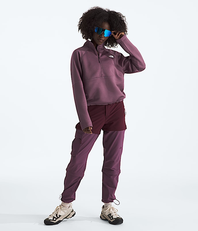 Womens DOTKNIT Thermal Zip TNF HERO2