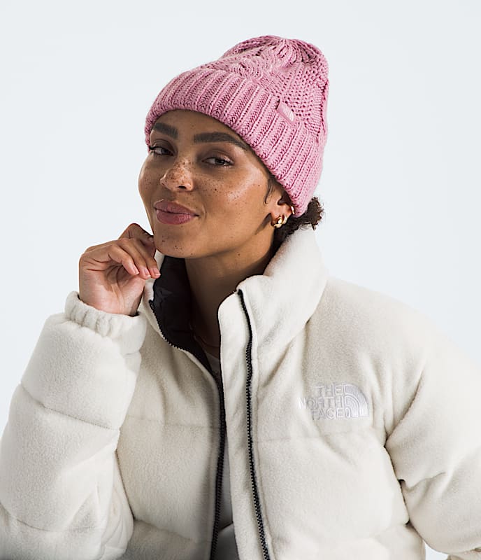 Womens Oh Mega Beanie TNF MODELBACK