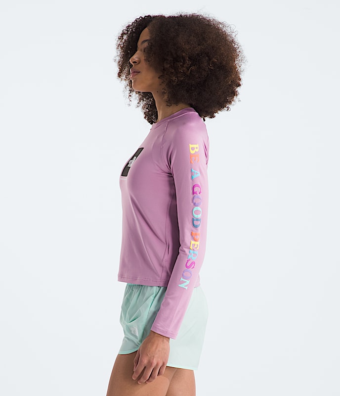 Tshirt paresoleil amphibie  manches longues pour fille TNF MODEL34