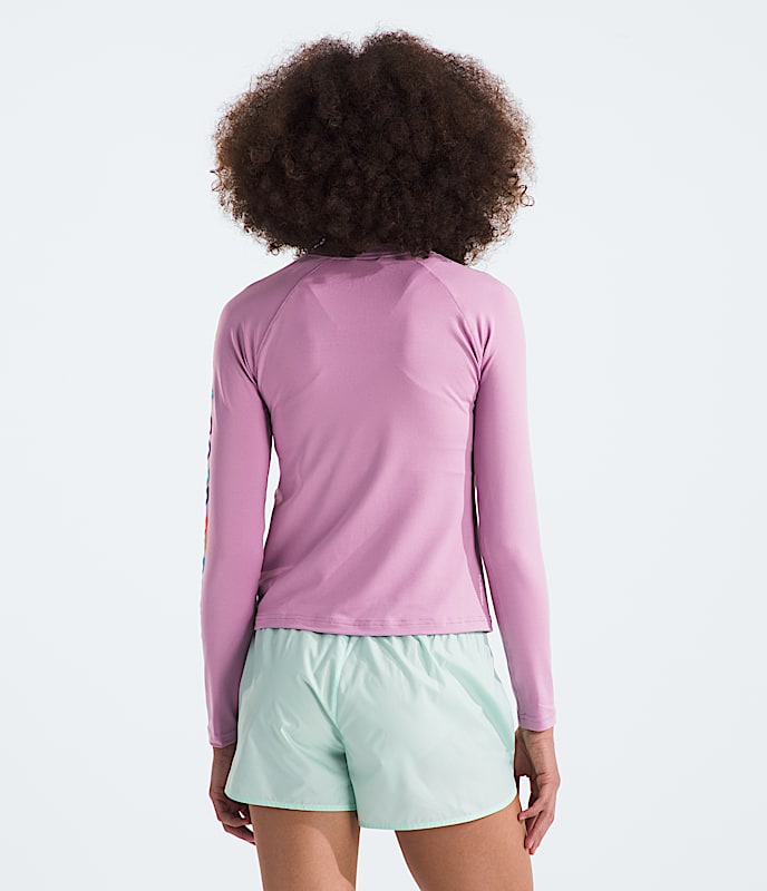 Tshirt paresoleil amphibie  manches longues pour fille TNF BACK