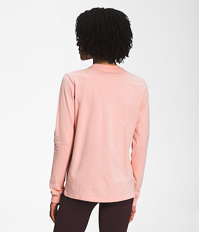 Womens LongSleeve Half Dome Tee TNF BACK
