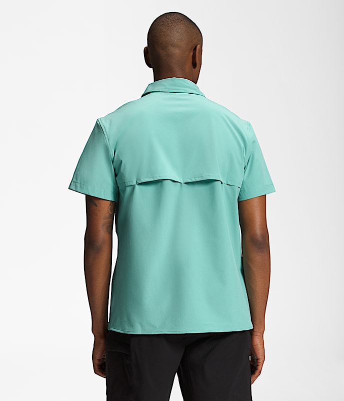 Mens Sniktau ShortSleeve Sun Shirt TNF BACK