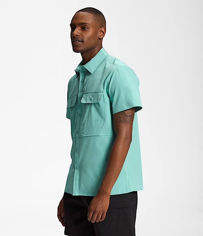 Mens Sniktau ShortSleeve Sun Shirt TNF MODEL34