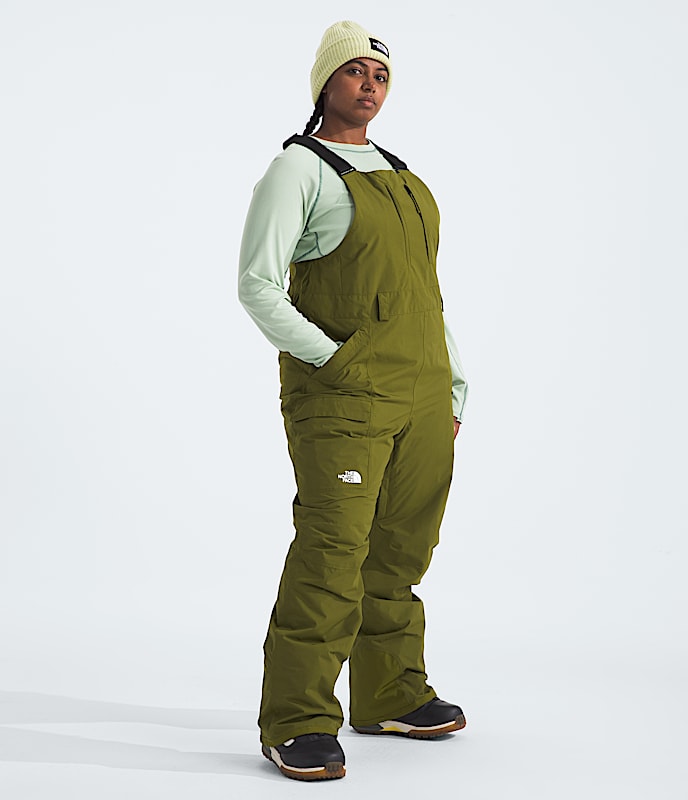 Womens Plus Freedom Insulated Bibs TNF MODEL34