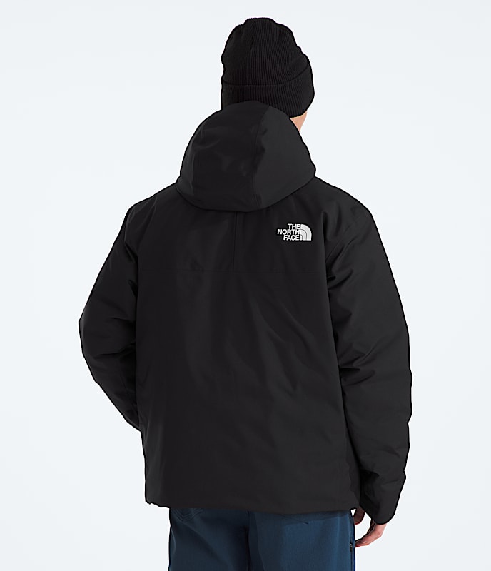 Mens TNF Range Down Hooded Jacket TNF BACK
