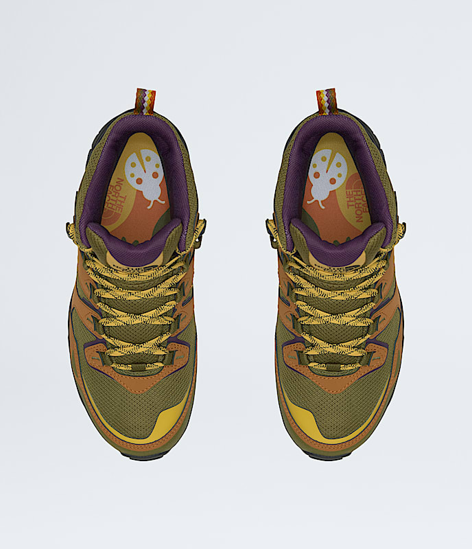 Womens Hedgehog 3 Mid Waterproof x Hike Clerb Boots TNF DETAILINSTEP