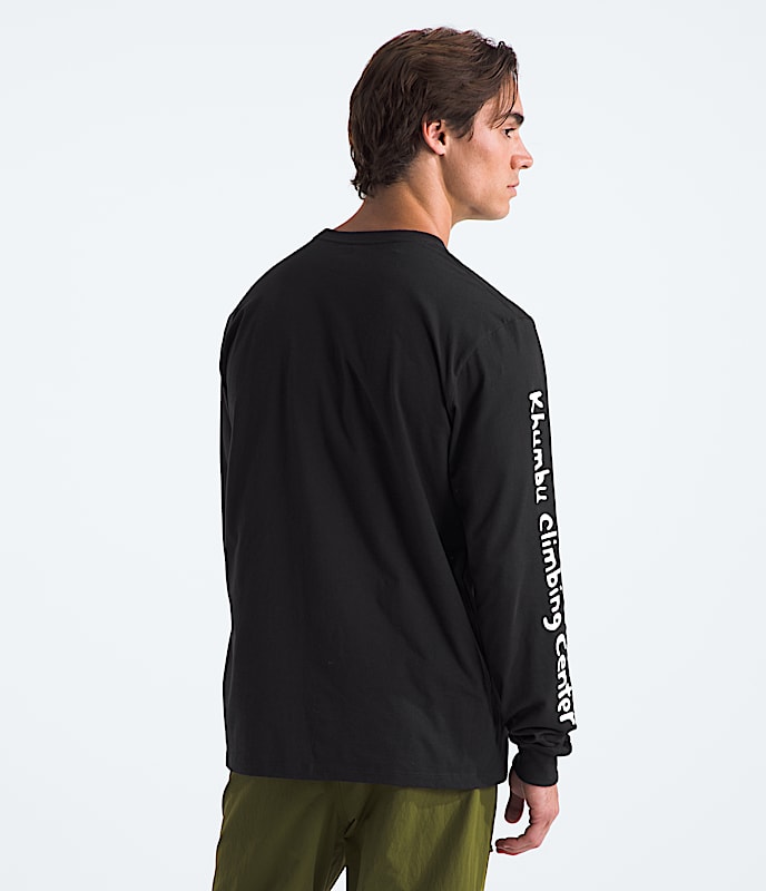 Mens LongSleeve Climb Tee TNF BACK