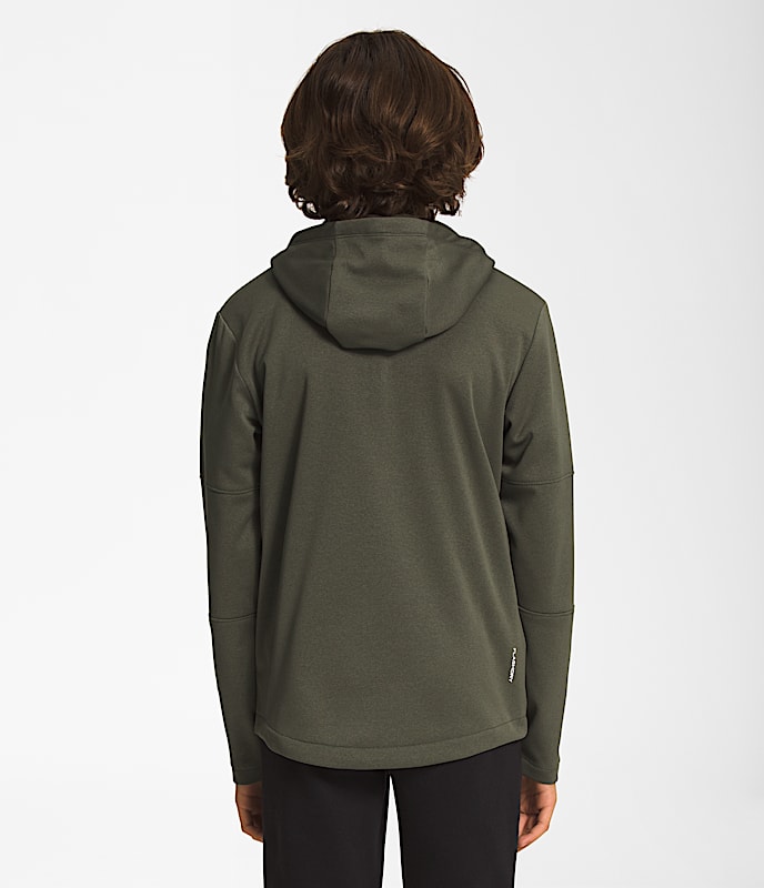 Boys Winter Warm FullZip Hoodie TNF BACK