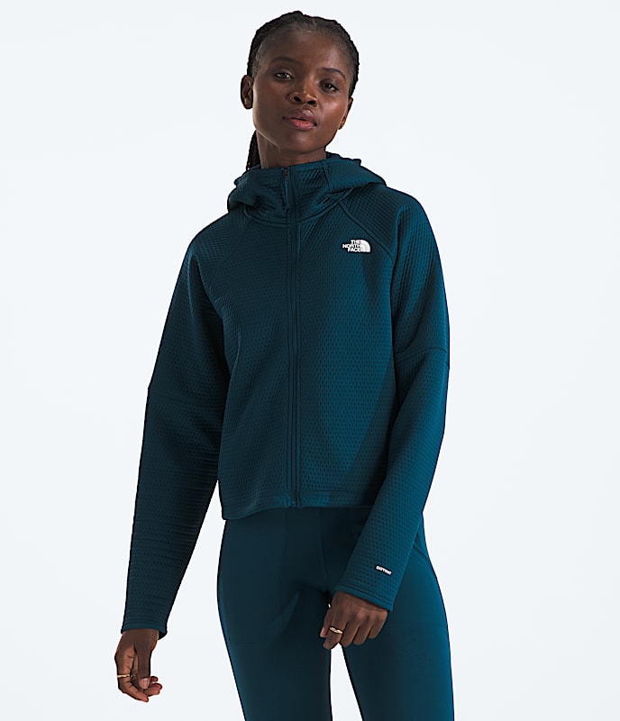 Womens DOTKNIT Thermal FullZip Hoodie TNF HERO