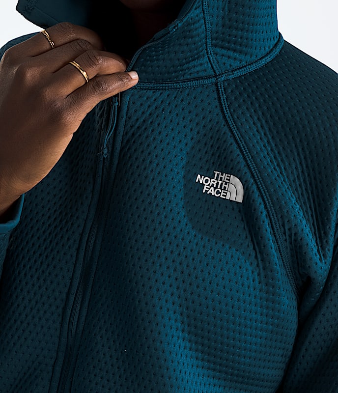Womens DOTKNIT Thermal FullZip Hoodie TNF HERO3